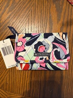 Vera Bradley Quilted Wallet in Navy, Pink, Red, Light Blue, Cream